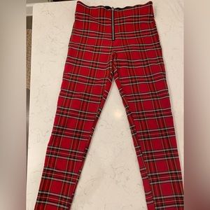 Zara plaid pants women’s medium